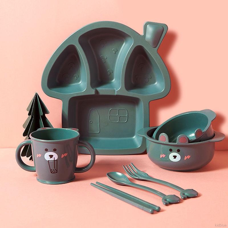 Bộ dụng cụ ăn uống 6 món kèm khuôn làm cơm nắm cho bé