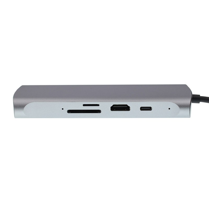 8 in 1 USB-C Hub Type-C to HDMI VGA USB 3.0 TF Card Reader