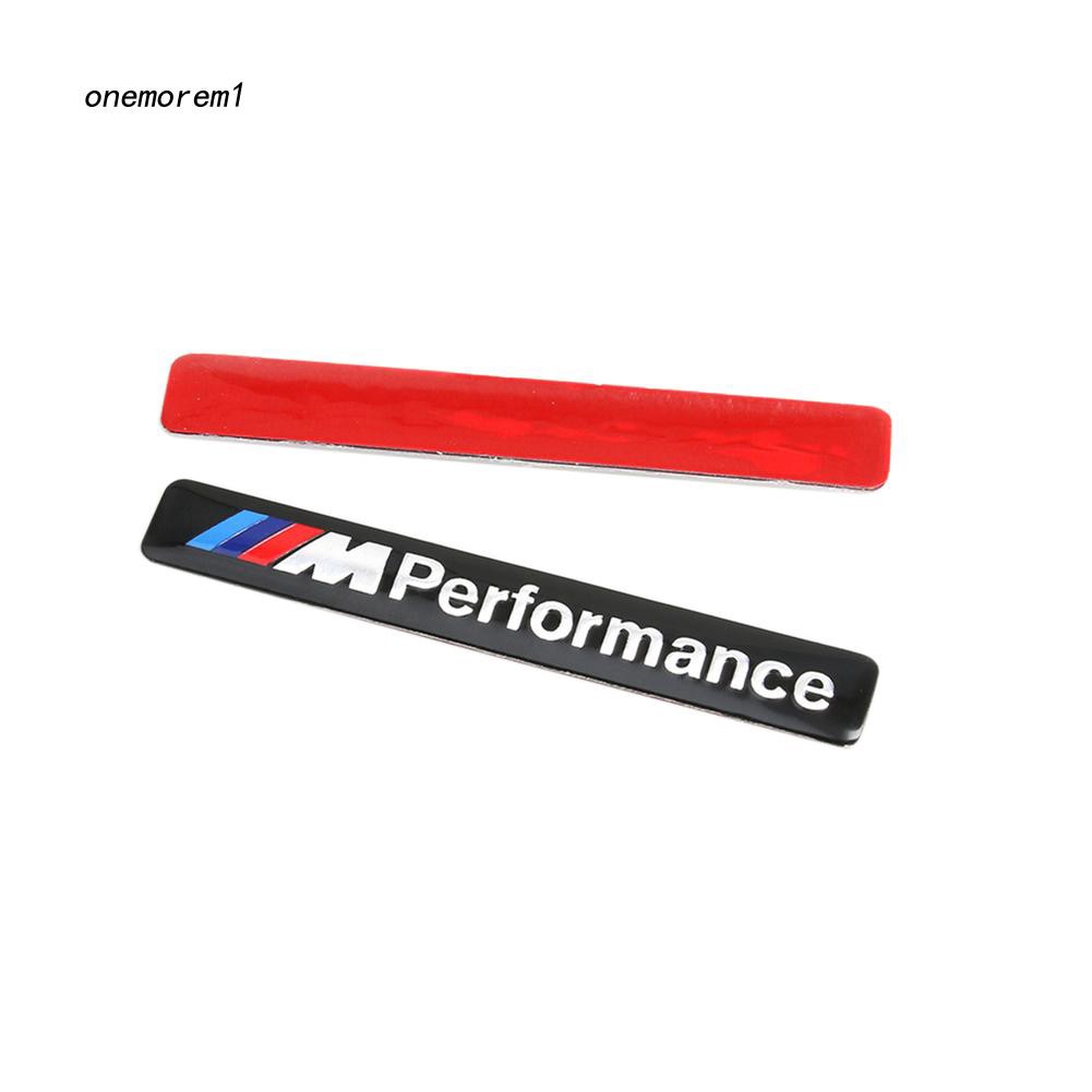 Logo kim loại chữ " onmo _ m Performance " dùng để trang trí xe ô tô BMW