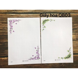 Combo 5 tờ giấy hoa luyện chữ đẹp