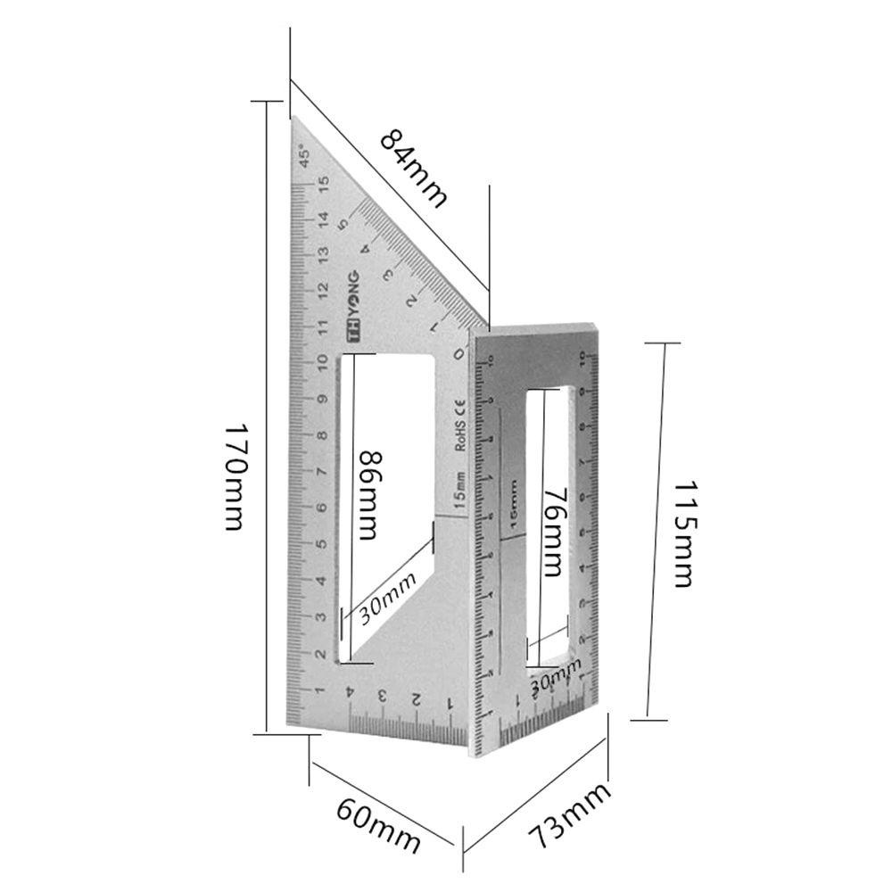 Thước Đo Góc Đa Năng Bằng Hợp Kim Nhôm Chuyên Dụng Làm Mộc