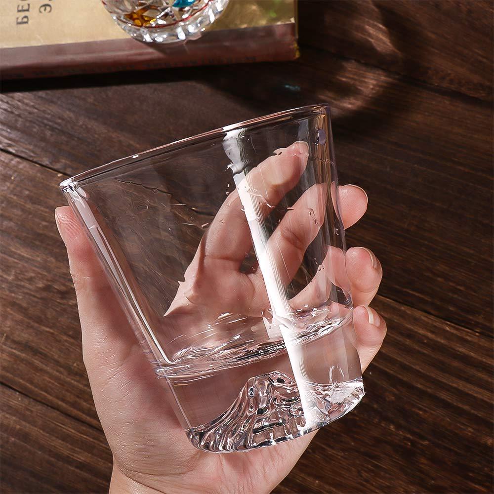 Ly Uống Rượu Whiskey Bằng Thủy Tinh Trong Suốt Phong Cách Vintage