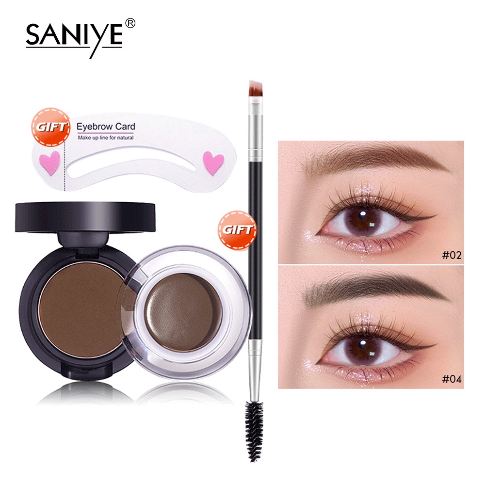 Phấn vẽ chân mày và gel kẻ viền mắt SANIYE M250 3g hai công dụng