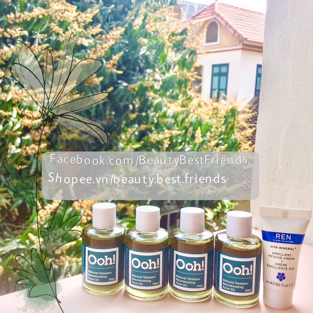 Dầu mù u mờ thâm mụn siêu nhanh OOH Tamanu Rejuvenating Face Oil