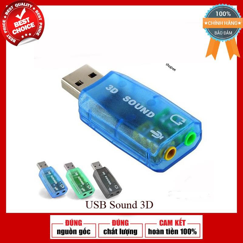 Usb 3D Sound 5.1 Tide tạo cổng Audio Và Microphone cho máy tính