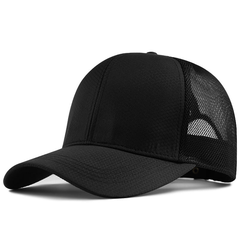 Mũ lưỡi trai vải lưới mát phong cách hiphop dành cho nam cỡ lớn 62-65cm