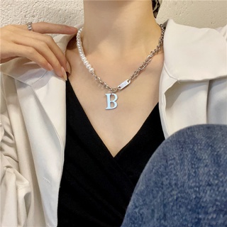 The Bleu | Dây chuyền chữ B phong cách Hàn Quốc - N7
