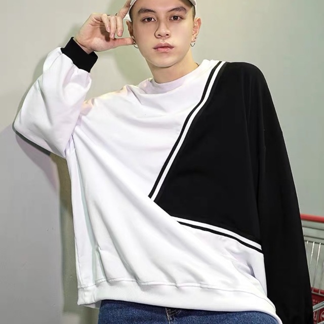 &lt;&lt;Có sẵn&gt;&gt; Áo sweater dáng rộng dài tay phong cách Hàn Quốc trẻ trung năng động và cá tính dành cho nam