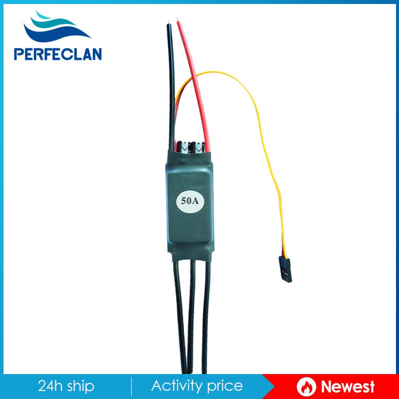 Bộ Điều Tốc Không Chổi Than Hai Chiều 20-60A Chuyên Dụng Cho Tàu Điều Khiển Từ Xa 2-4S 20A