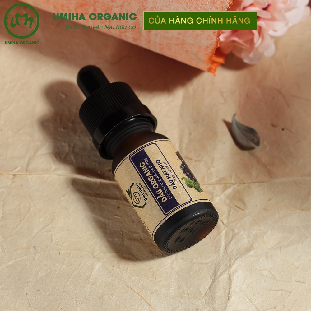 Dầu Hạt Nho hữu cơ UMIHA nguyên chất | Pure Grape Seed Oil 100% Organic 10ml