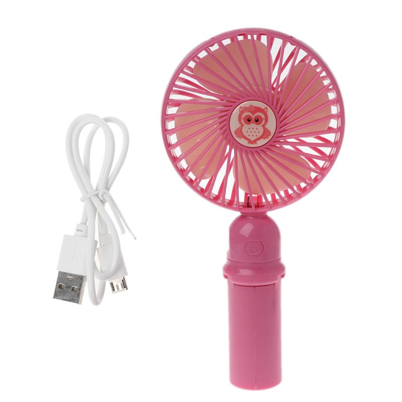 Quạt Mini Cầm Tay 3 Tốc Độ Sạc USB Có Thể Gập Lại Cho Nhà / Văn Phòng
