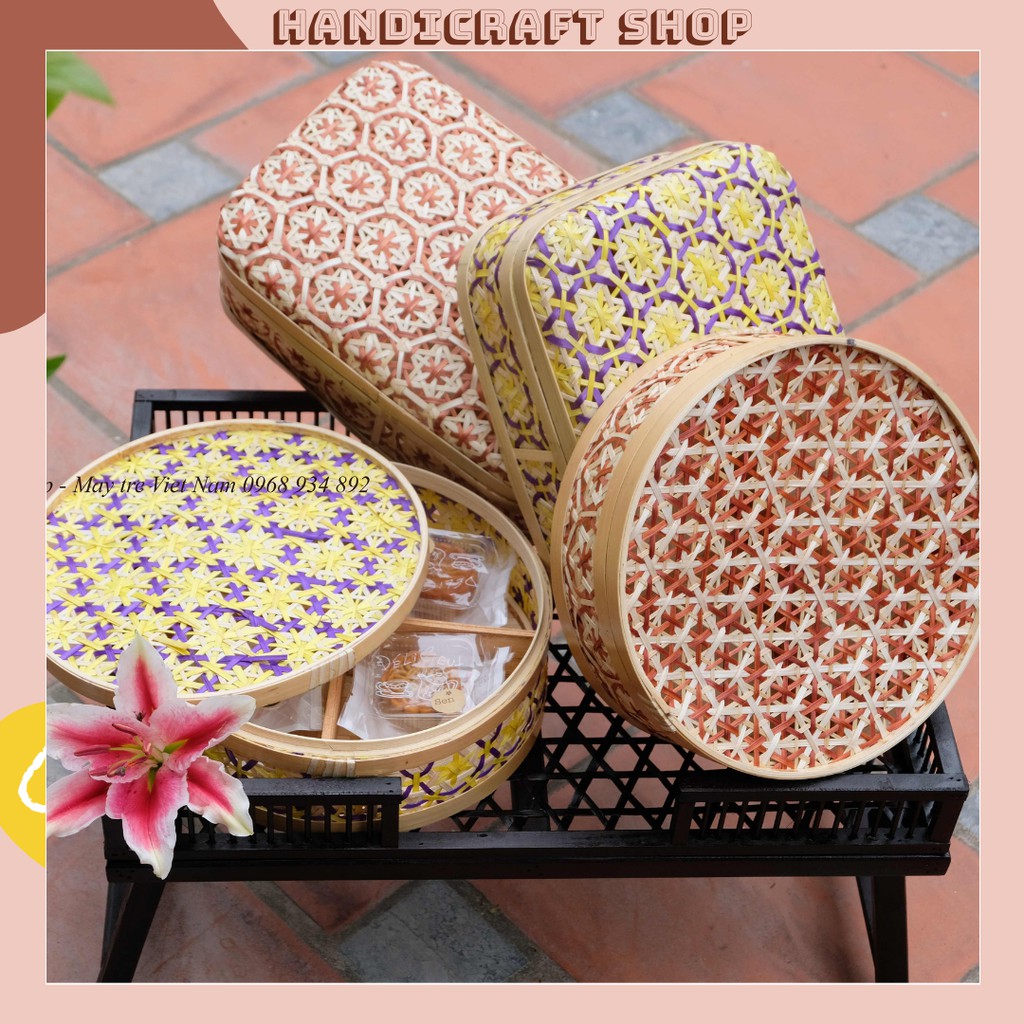 Hộp Tre - Đan Hoa Thị - Đa Năng - Tiện Lợi - Thân Thiện Môi Trường - HANDICRAFT SHOP