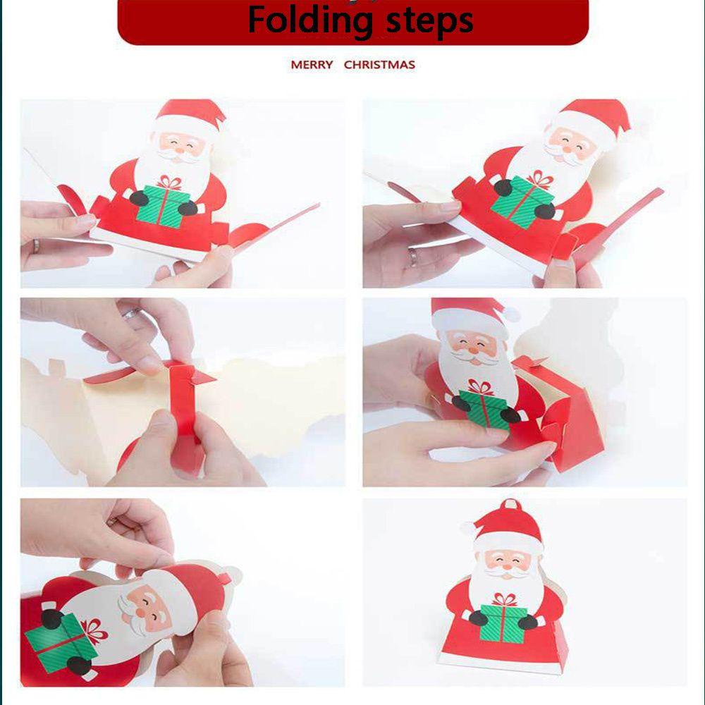 MUVAKO Bộ 5 Hộp Đựng Kẹo Hình Ông Già Noel