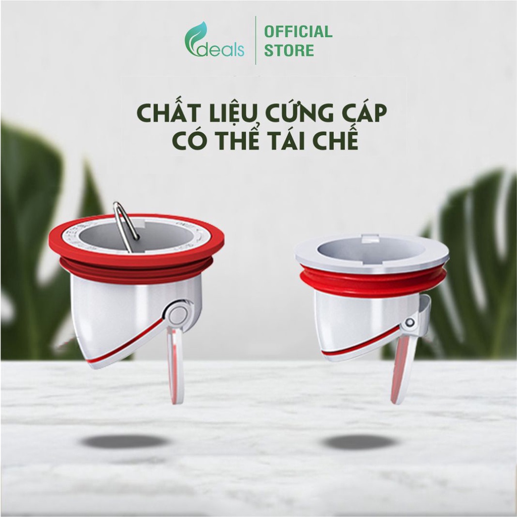 [MẪU MỚI - ĐỦ KÍCH CỠ] Nắp Ngăn Mùi Thoát Sàn ECODEALS - Chặn Mùi Hôi Cống, Chống côn trùng, Chống trào ngược