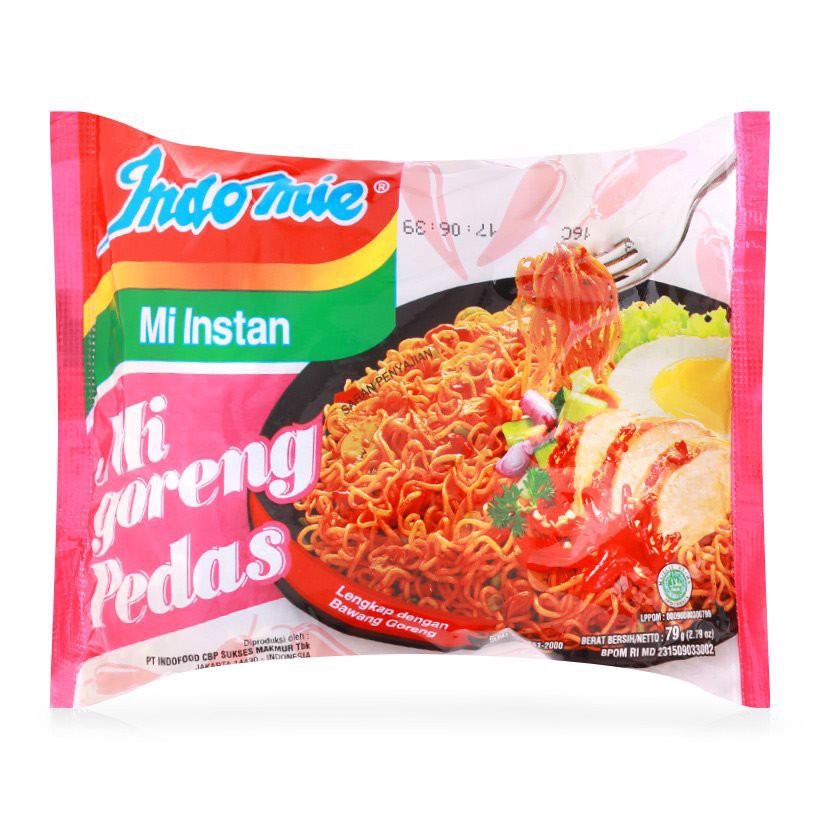 Mì Xào Khô Indomie Goreng 4 Vị: Đặc Biệt, Cay Nồng, Sườn, Bò Cay - Ngon số 1 Thế Giới