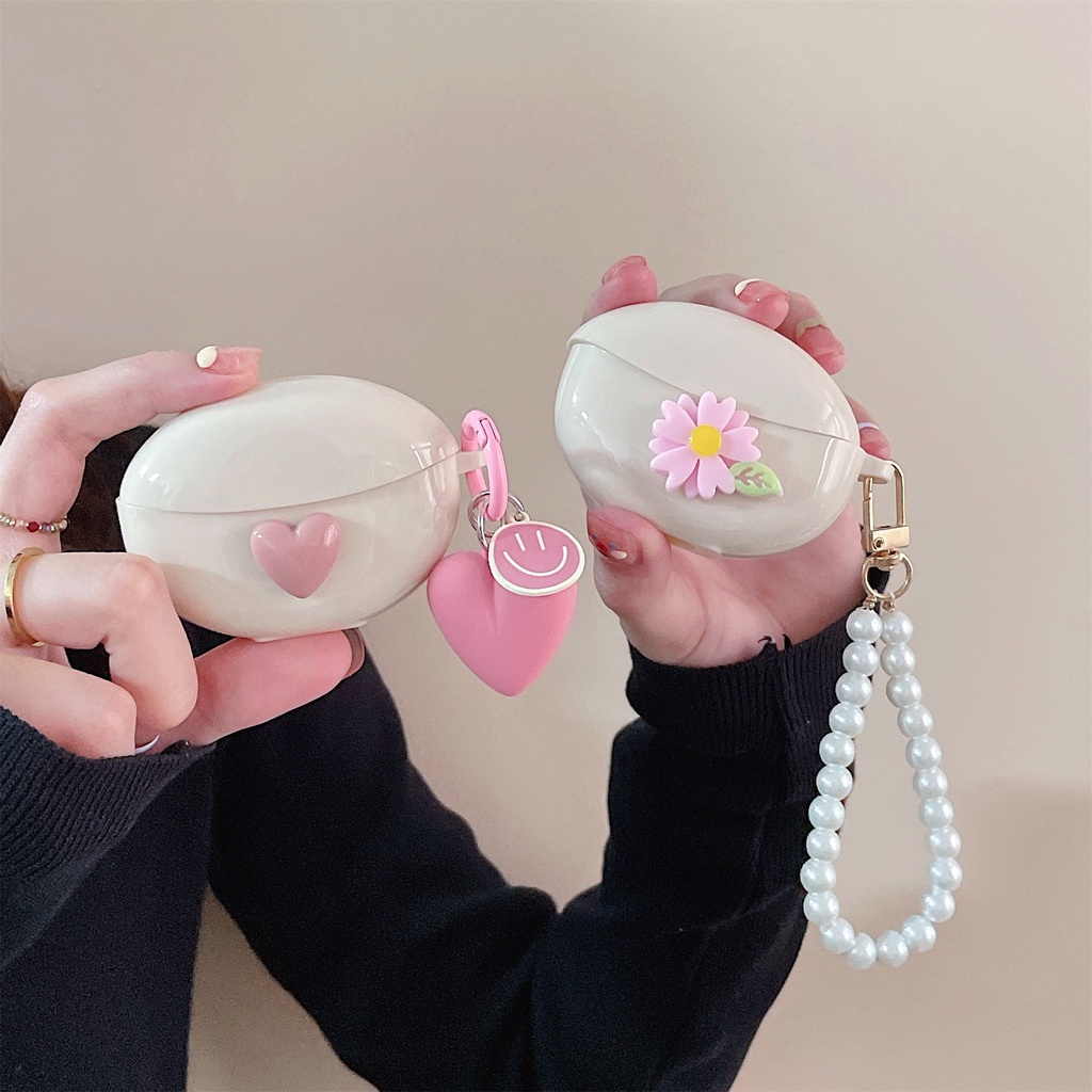 Vỏ Bảo Vệ Hộp Sạc Tai Nghe Bluetooth Không Dây Bằng TPU Mềm Hình Gấu/Hoa/Trái Tim/Trái Tim Dễ Thương Cho OPPO Enco Air2 Pro