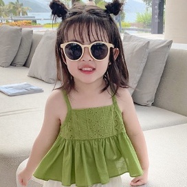 Set Áo Hai Dây + Quần Short Thời trắng Mùa Hè Dễ Thương Cho Bé Gái