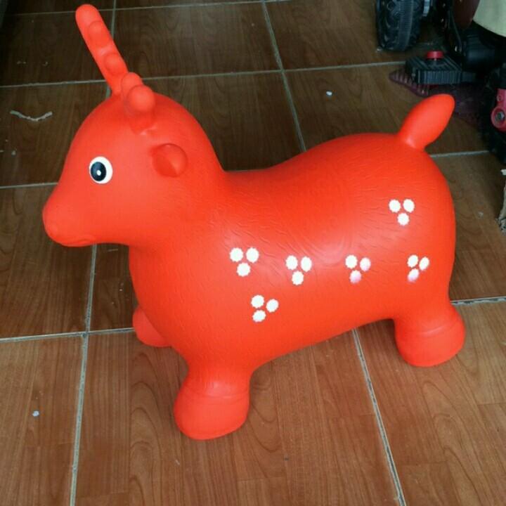 Thú nhún hơi cho bé thỏa sức vui chơi, thú nhún tuần lộc size đại, loại to