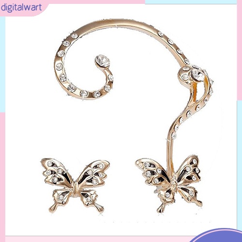 Khuyên tai hình bướm đính đá thời trang thanh lịch cho nữ