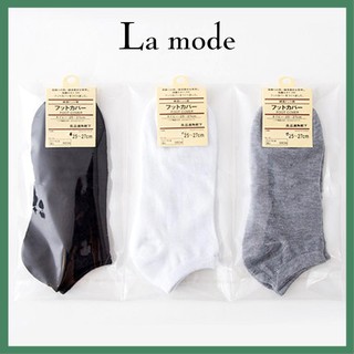 [Mã FASHIONMON194 giảm 10K đơn 20K] Tất Vớ Cổ Ngắn Nam Nữ Trơn Basic - La mode