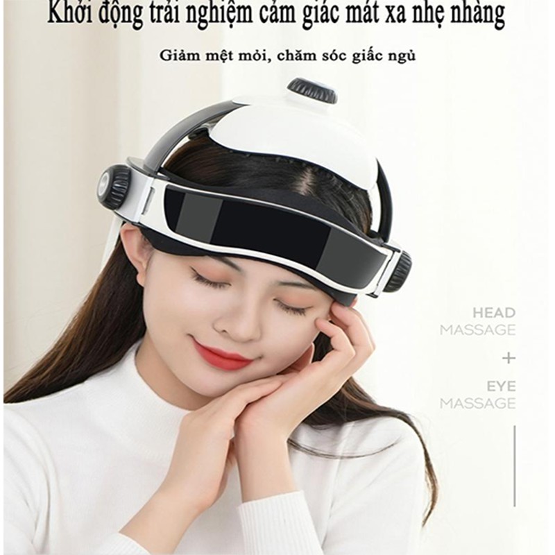 HM2800 Máy massage đầu - mắt thư giãn - tuần hoàn máu não -chống mất ngủ