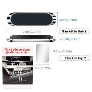Giá Đỡ Điện Thoại Nam Châm Trên Ô Tô Tự Dính Cực Tiện Dụng