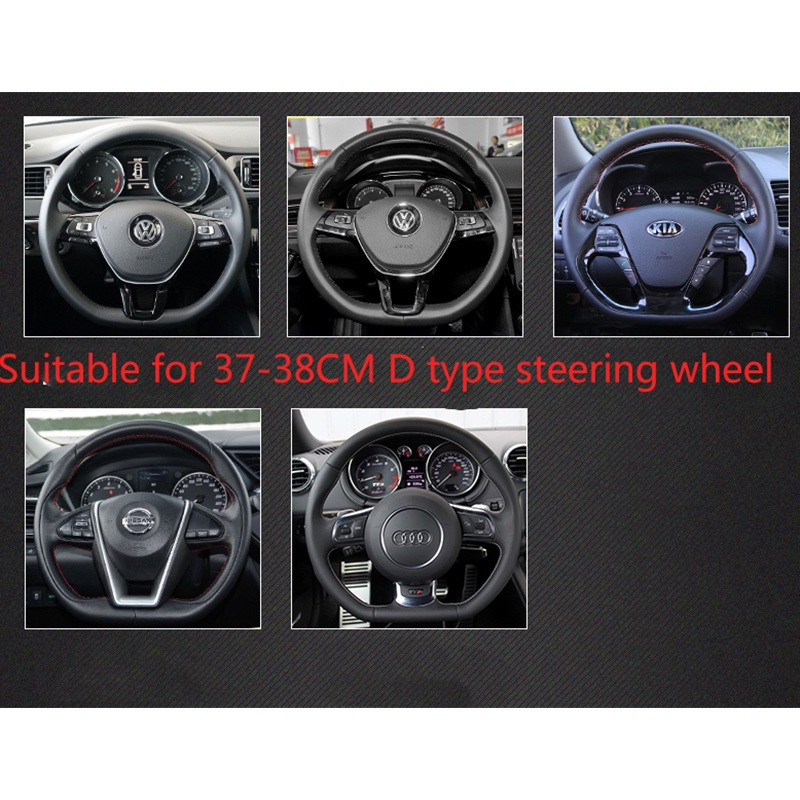 Bọc Vô Lăng Xe Hơi Bằng Da PU Hình Chữ D Cho Nissan Rogue / X-trail / Kicks / Rogue Sport / Rogue Hybrid 2017-2021Qashqai 2019-2021