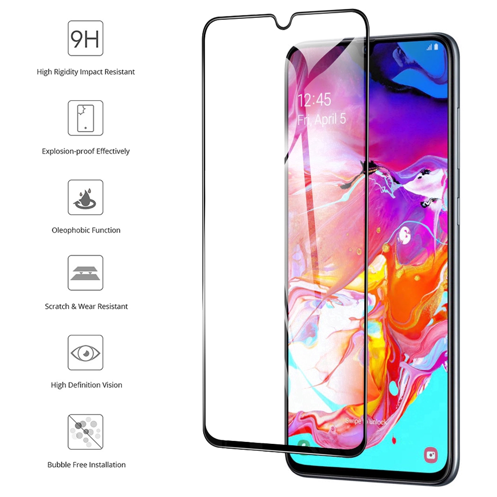 Kính cường lực dán màn hình điện thoại cho Samsung Galaxy A30 A40 A50 A60 A70 A80 A90 S10E A9 A7 2018 A20E