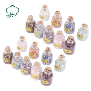 Bộ 2 hộp 9 lọ đá pha lê tự nhiên mini dùng trang trí