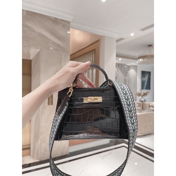 ✅Túi HM KELLY 20cm - Vân sấu [Fullbox]