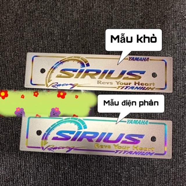 BẢNG TÊN TITAN SIRIUS CAO CẤP CỰC ĐẸP