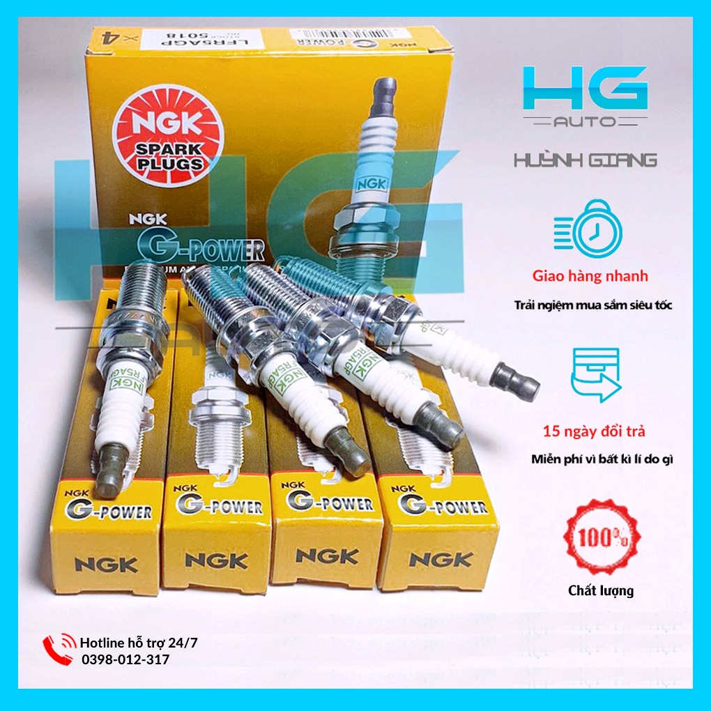 Bugi NGK Platinum G-power 5018 (bugi ô tô) dành cho Innova, mã 5018 -HGauto