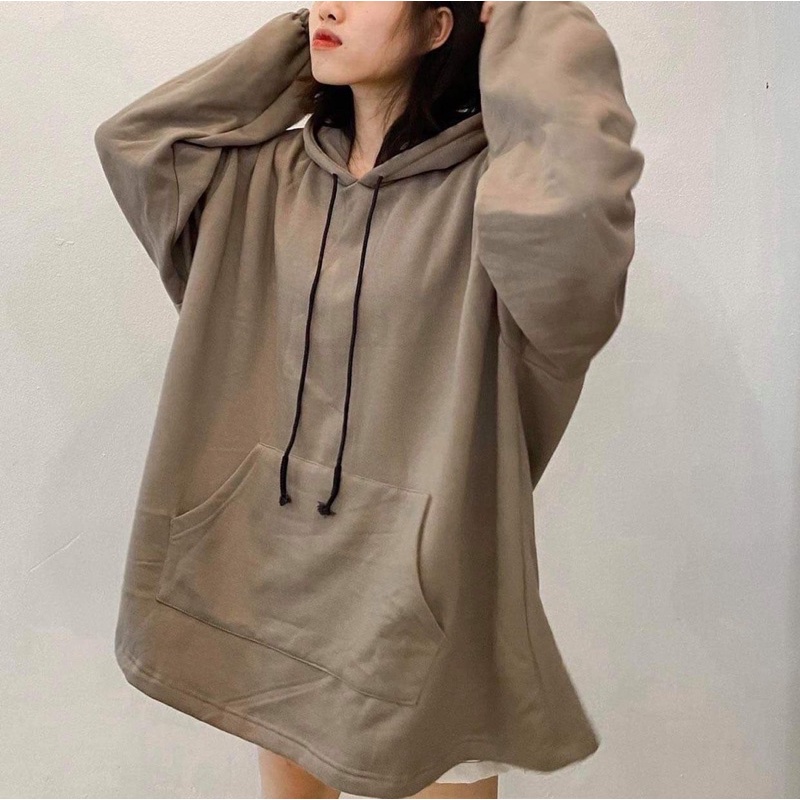 Áo hoodie suông  Áo sweater suông nỉ trần bông nhiều màu phong cách Hàn Quốc Ulzzang