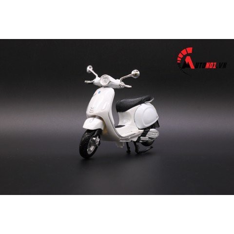 MÔ HÌNH VESPA PRIMAVERA 150 WHITE 1:18 MAISTO 6417