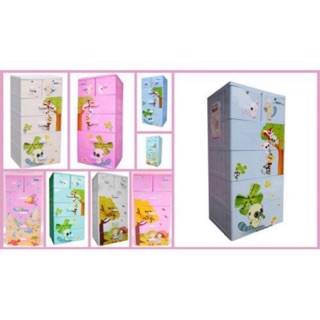 Tủ nhựa Song Long 5 tầng 6 ngăn siêu tiện dụng
