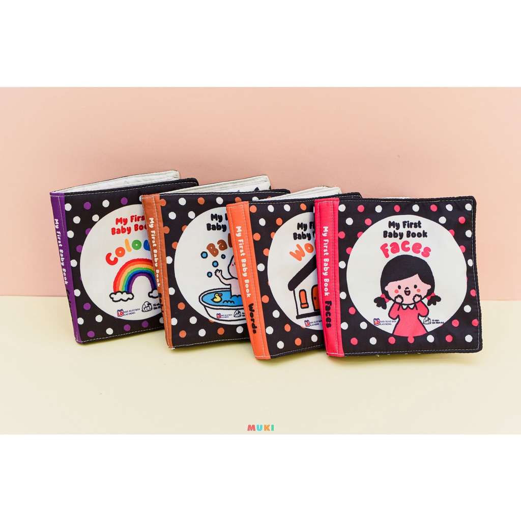 Sách Vải Muki - My First Baby Book Kích Thích Đa Giác Quan Đầu Đời (0-3 tuổi)