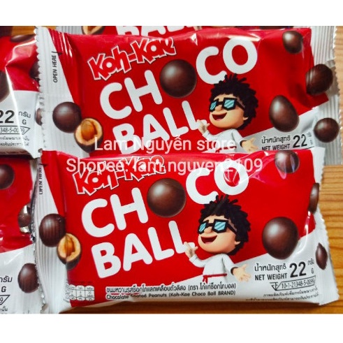 Hộp 12 gói Đậu phộng Socola KOHKAE CHOCOBALL
