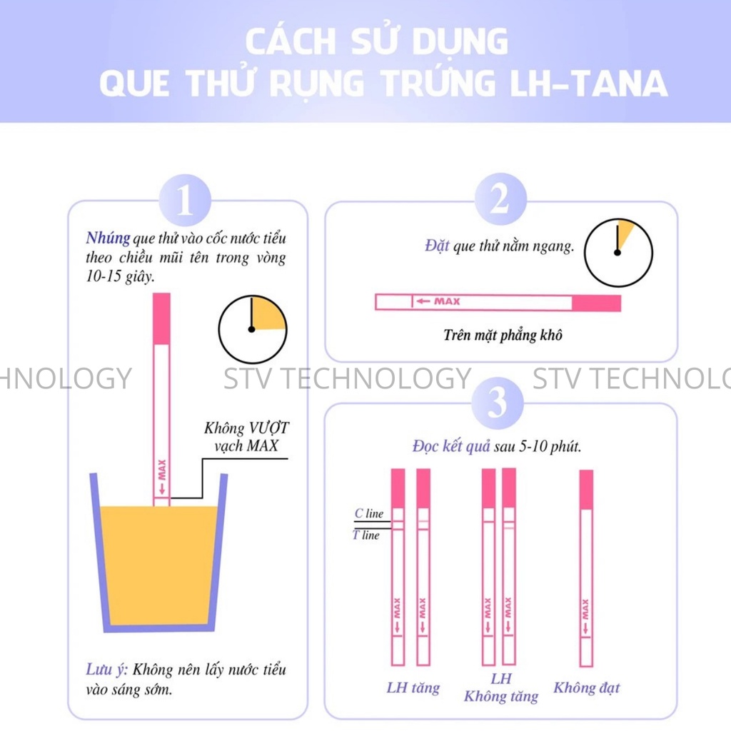 Que Thử Rụng Trứng LH Tana TANAPHAR Nhanh Chóng Đơn Giản 2 Vạch Chính Xác