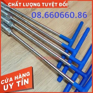 Bộ 6 Cần Chữ T Tuýp Chữ T Vặn Ốc Có Màng Bọc Chống Trơn Thép Chất Lượng Cao