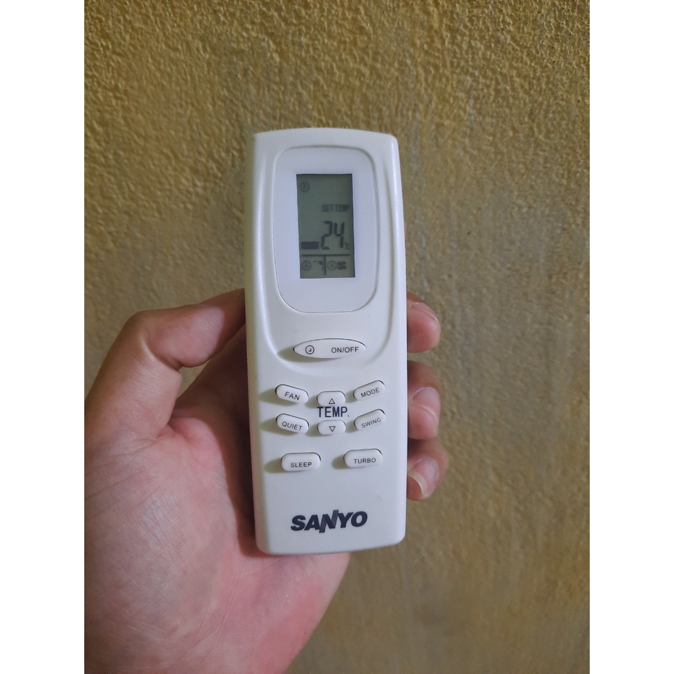 Remote Điều khiển điều hòa Sanyo các dòng Sanyo 9000 12000 18000BTU 1 &amp;2 chiều Inverter - Hàng tốt Tặng Pin