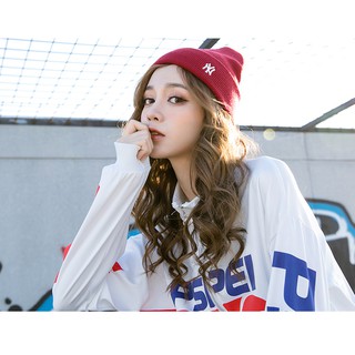 Mũ dệt kim NY Mũ len đen