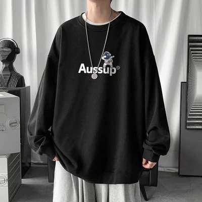 Áo Sweater Cổ Tròn Tay Dài In Hoạt Hình Phi Hành Gia Thời Trang Thu Đông Cho Nam Và Nữ Size M-8XL