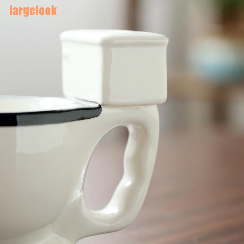 Cốc Sứ Uống Trà Sữa Cà Phê / Cà Phê Hình Bồn Cầu 300ml Làm Quà Tặng Giáng Sinh