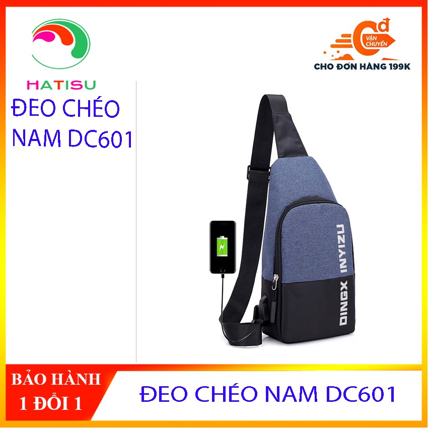 [XẢ KHO 3 NGÀY] Túi đeo chéo Đa Năng Hàn Quốc DC601 sạc USB HATISU
