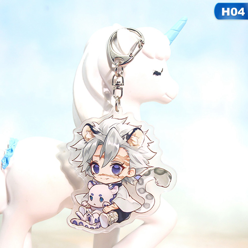 flowersqueen Móc khóa hình nhân vật anime dễ thương