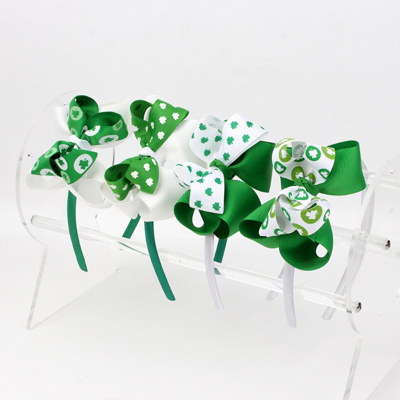 Flgo Shamrock Băng Đô Lớn In Họa Tiết Saint Patrick s Day Trang Trí Tiệc Kỳ Nghỉ
