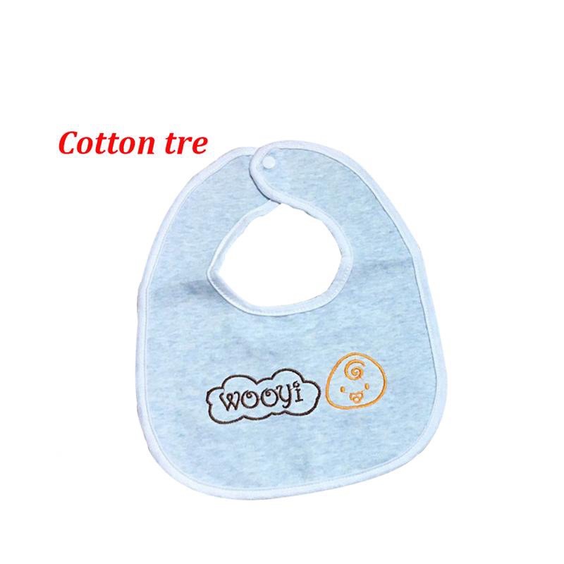 Set 3 yếm cho bé cotton sợi tre Wooji vuông