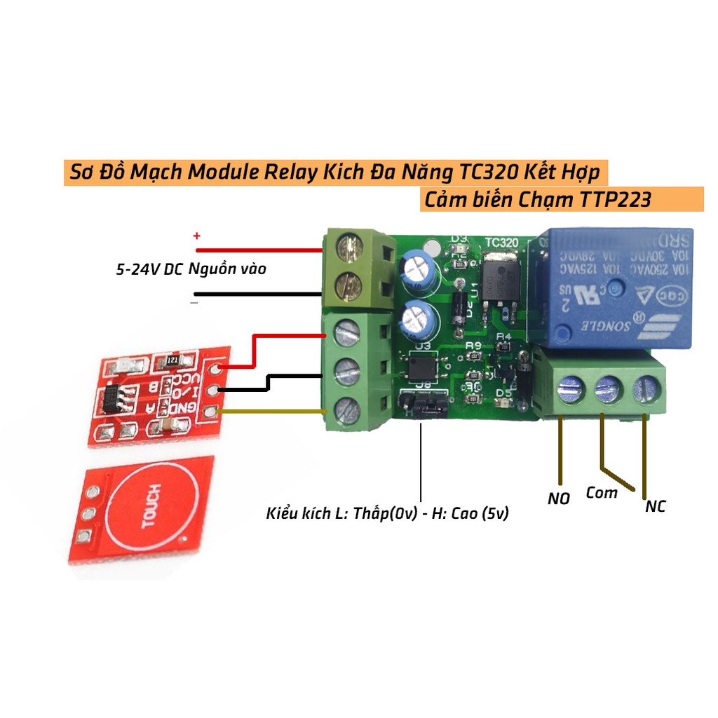 Combo chế công tắc chạm