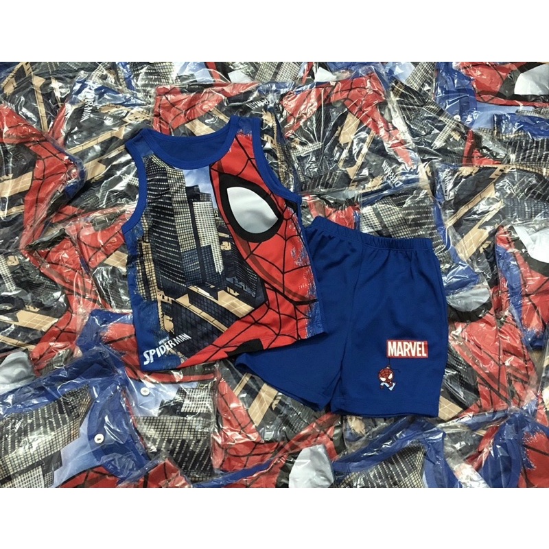 Bộ sát nách Spiderman cho bé trai size từ 10-24 cân