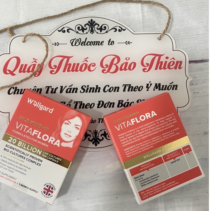 Men vi sinh phụ khoa Vitaflora 20 tỷ CFU lợi khuẩn
